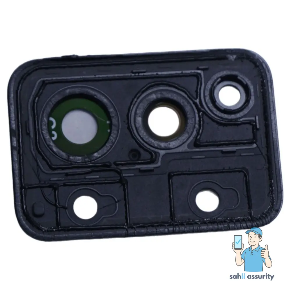 Camera Lens Glass with Frame for OnePlus Nord 2T 5G Black thumbnail